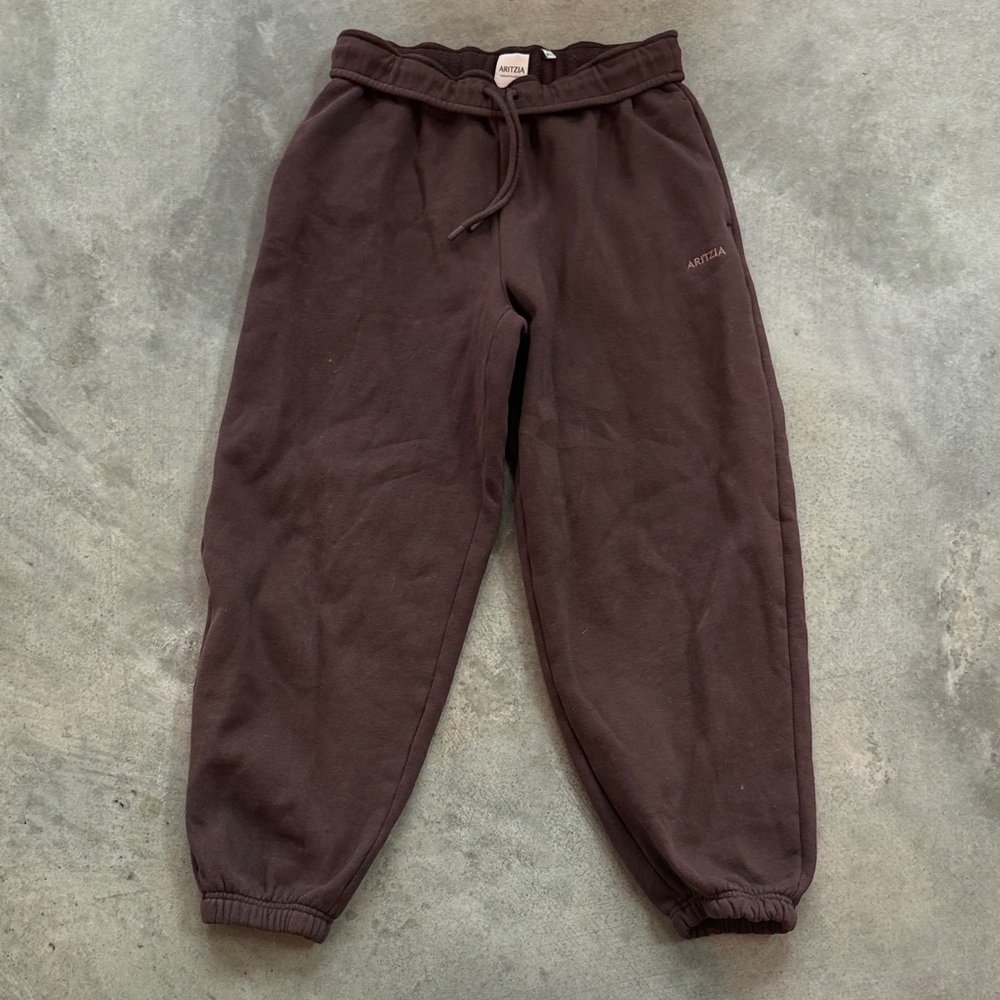 Aritzia Women’s Baggy Espresso Brown Sweatpants